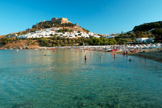 lindos main beach